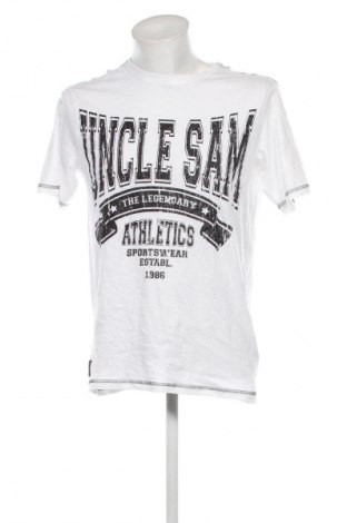 Мъжка тениска Uncle Sam, Размер M, Цвят Бял, Цена 21,00 лв.