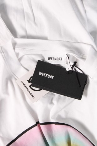 Herren T-Shirt Weekday, Größe S, Farbe Weiß, Preis 9,74 €