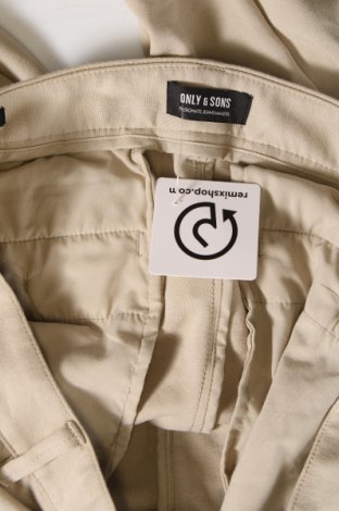 Herrenhose Only & Sons, Größe L, Farbe Beige, Preis € 6,99