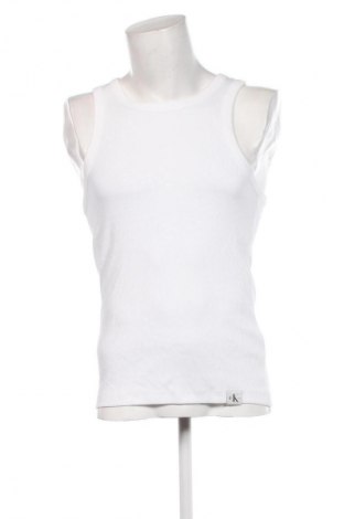 Herren Tanktop Calvin Klein Jeans, Größe M, Farbe Weiß, Preis 24,43 €