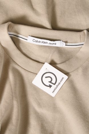 Мъжки пуловер Calvin Klein, Размер XL, Цвят Бежов, Цена 106,99 лв.