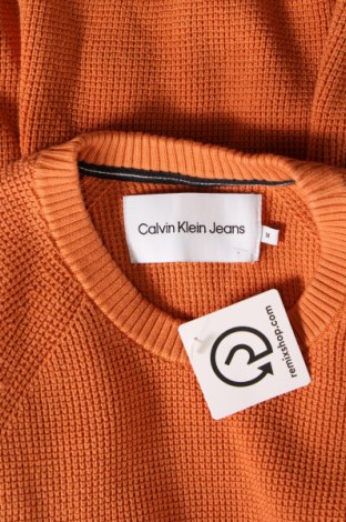 Herrenpullover Calvin Klein Jeans, Größe M, Farbe Orange, Preis 56,99 €