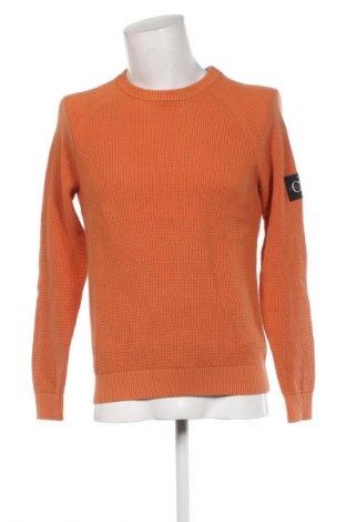 Herrenpullover Calvin Klein Jeans, Größe M, Farbe Orange, Preis 56,99 €