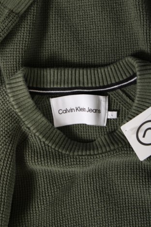 Męski sweter Calvin Klein Jeans, Rozmiar L, Kolor Zielony, Cena 203,99 zł