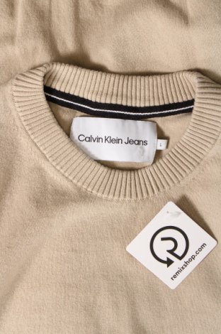 Férfi pulóver Calvin Klein Jeans, Méret L, Szín Bézs, Ár 34 599 Ft