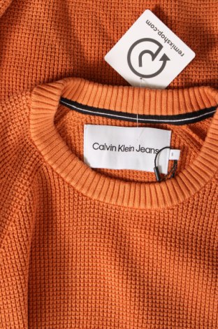 Herrenpullover Calvin Klein Jeans, Größe S, Farbe Orange, Preis € 38,49