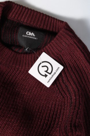 Herrenpullover Clockhouse, Größe L, Farbe Rot, Preis € 7,49