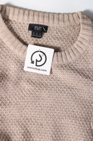 Herrenpullover F&F, Größe XXL, Farbe Beige, Preis 5,49 €