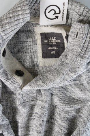 Herrenpullover H&M L.O.G.G., Größe M, Farbe Grau, Preis € 7,29