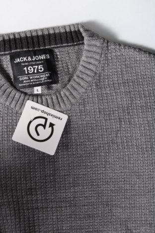 Herrenpullover Jack & Jones, Größe L, Farbe Grau, Preis 12,99 €