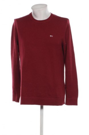 Męski sweter Tommy Jeans, Rozmiar M, Kolor Czerwony, Cena 168,99 zł