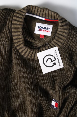 Męski sweter Tommy Jeans, Rozmiar S, Kolor Zielony, Cena 168,99 zł