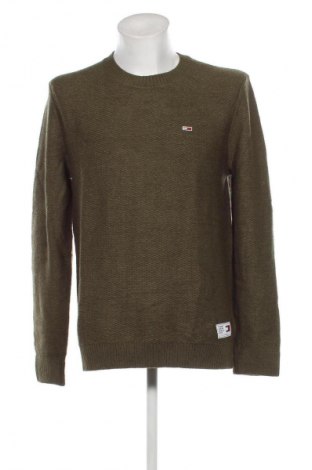 Herrenpullover Tommy Jeans, Größe M, Farbe Grün, Preis € 104,99