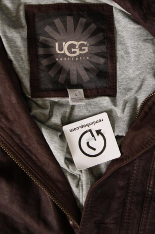 Geacă de piele pentru bărbati UGG Australia, Mărime L, Culoare Maro, Preț 373,49 Lei