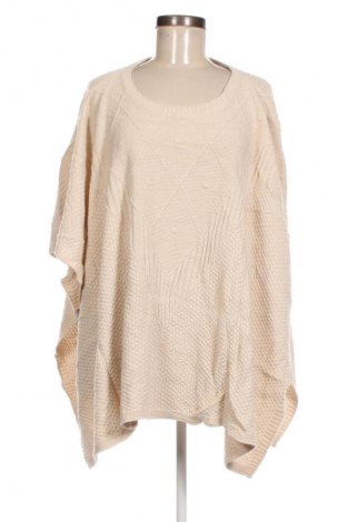 Poncho, Größe M, Farbe Ecru, Preis 6,99 €