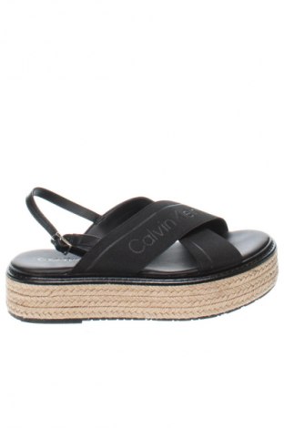 Sandalen Calvin Klein, Größe 38, Farbe Schwarz, Preis 106,33 €