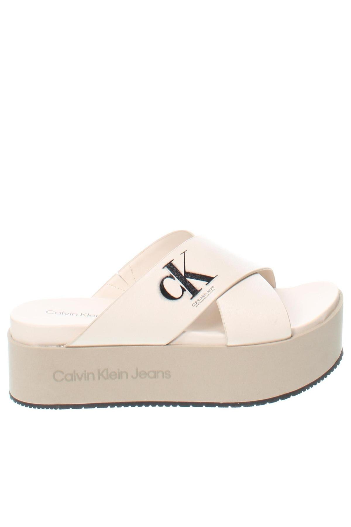 Papuče Calvin Klein Jeans, Veľkosť 37, Farba Kremová, Cena  55,45 €