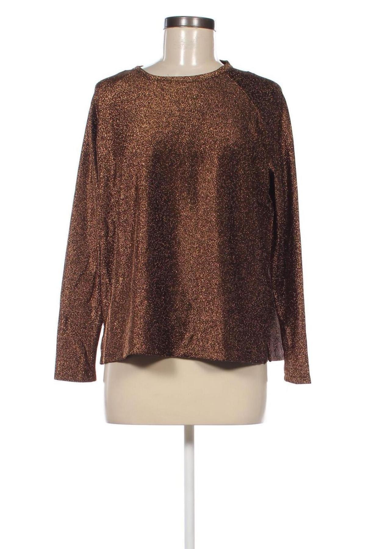 Damen Shirt, Größe M, Farbe Golden, Preis 3,99 €