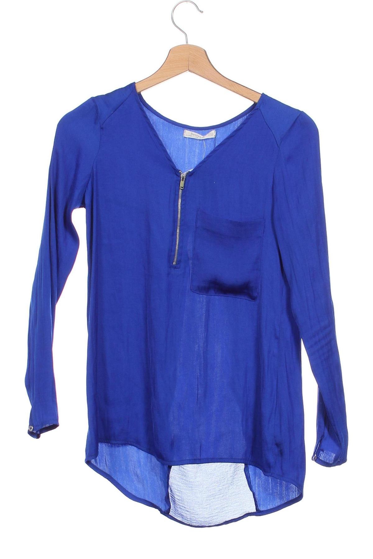 Damen Shirt Bershka, Größe XS, Farbe Blau, Preis € 2,23