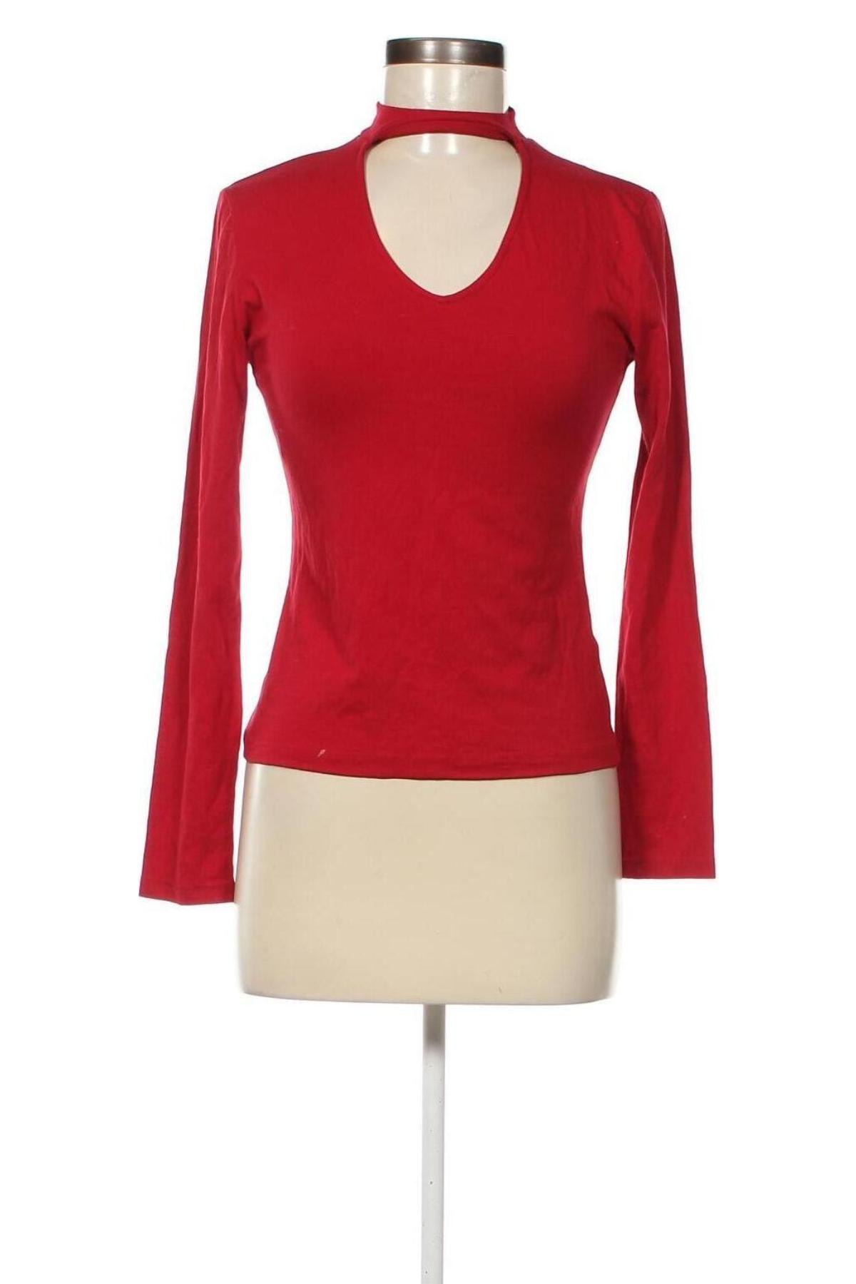 Damen Shirt Bershka, Größe L, Farbe Rot, Preis € 4,49