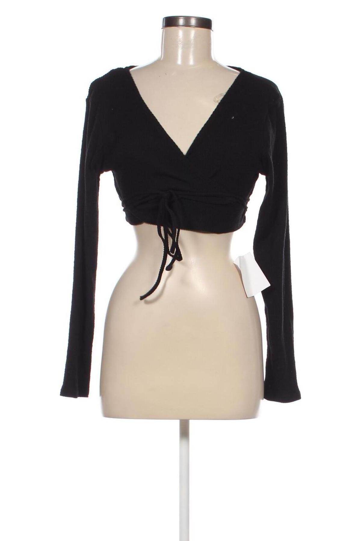 Γυναικεία μπλούζα Glamorous, Μέγεθος L, Χρώμα Μαύρο, Τιμή 7,94 €