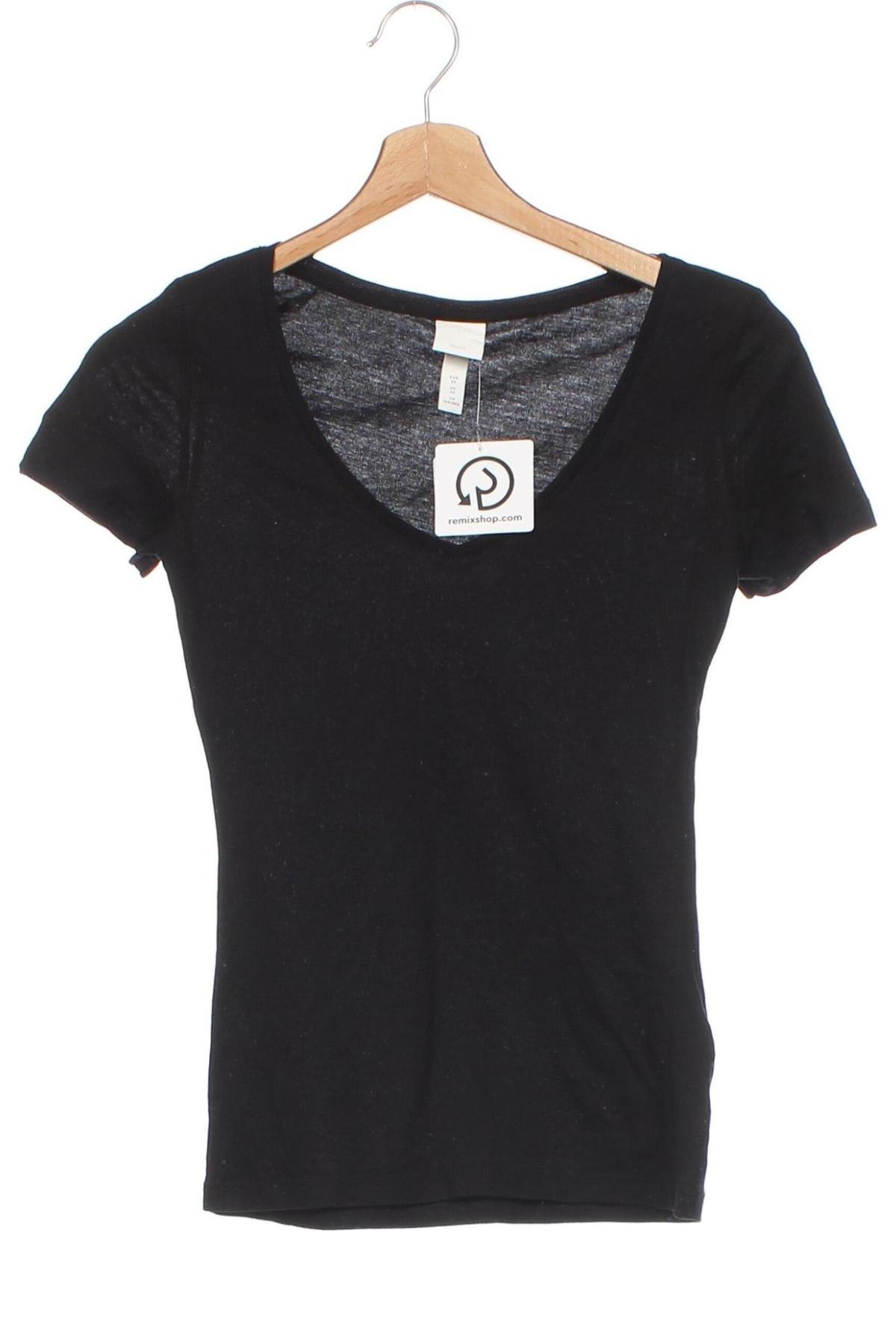 Damen Shirt H&M, Größe XS, Farbe Schwarz, Preis € 4,99