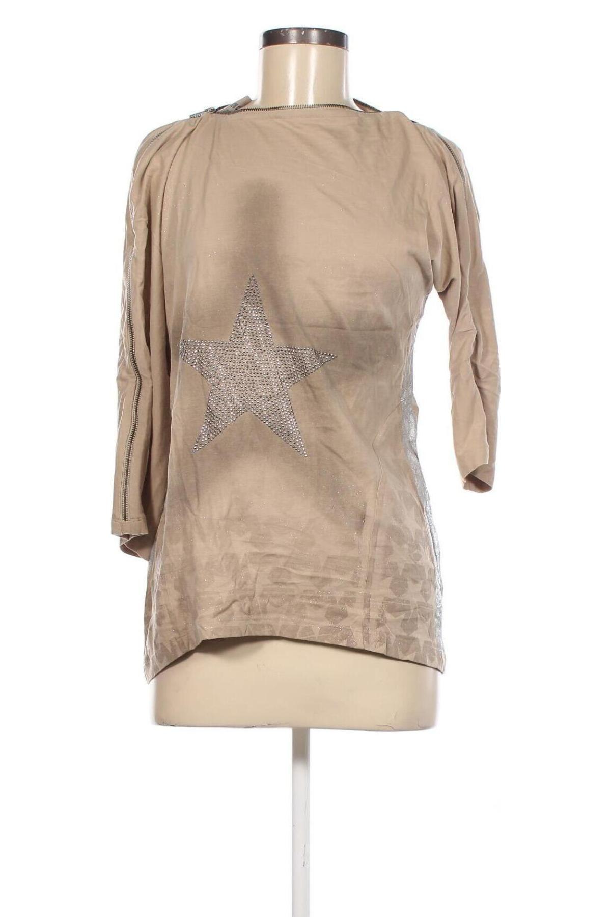 Damen Shirt Nu By Staff Woman, Größe M, Farbe Beige, Preis 3,99 €