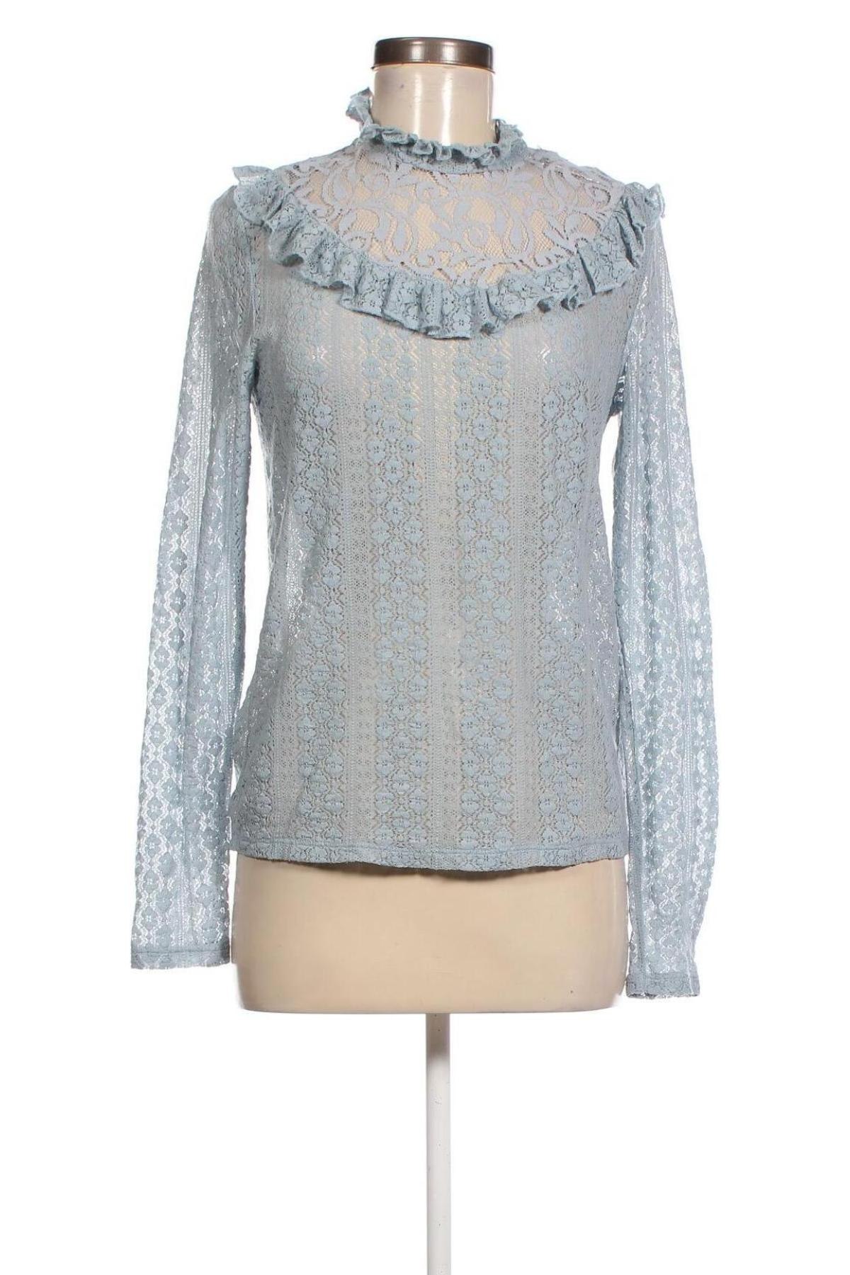 Γυναικεία μπλούζα Pieces, Μέγεθος L, Χρώμα Μπλέ, Τιμή 2,85 €