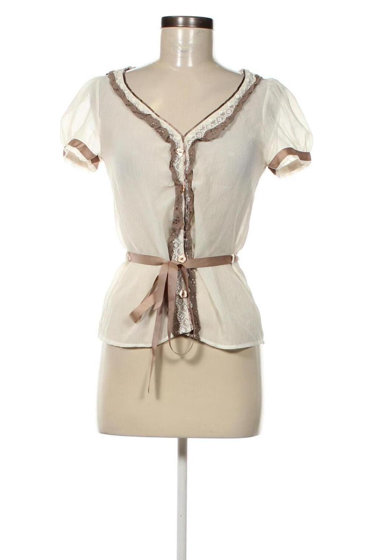 Damen Shirt River Island, Größe S, Farbe Beige, Preis € 10,49