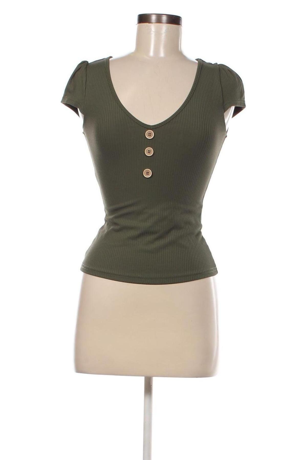 Bluză de femei SHEIN, Mărime XS, Culoare Verde, Preț 14,38 Lei