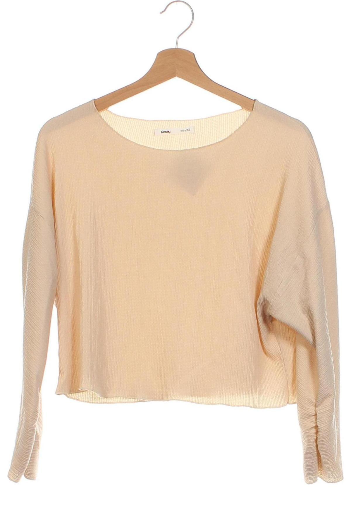 Damen Shirt Sinsay, Größe XS, Farbe Beige, Preis € 8,02