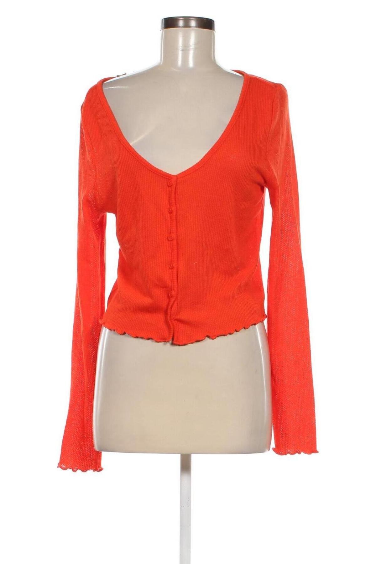 Damen Strickjacke, Größe L, Farbe Orange, Preis € 5,00