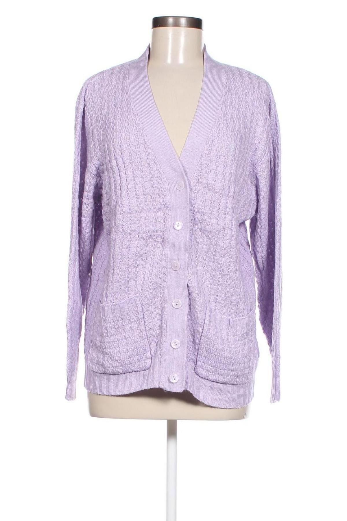 Cardigan de damă, Mărime XL, Culoare Mov, Preț 30,49 Lei