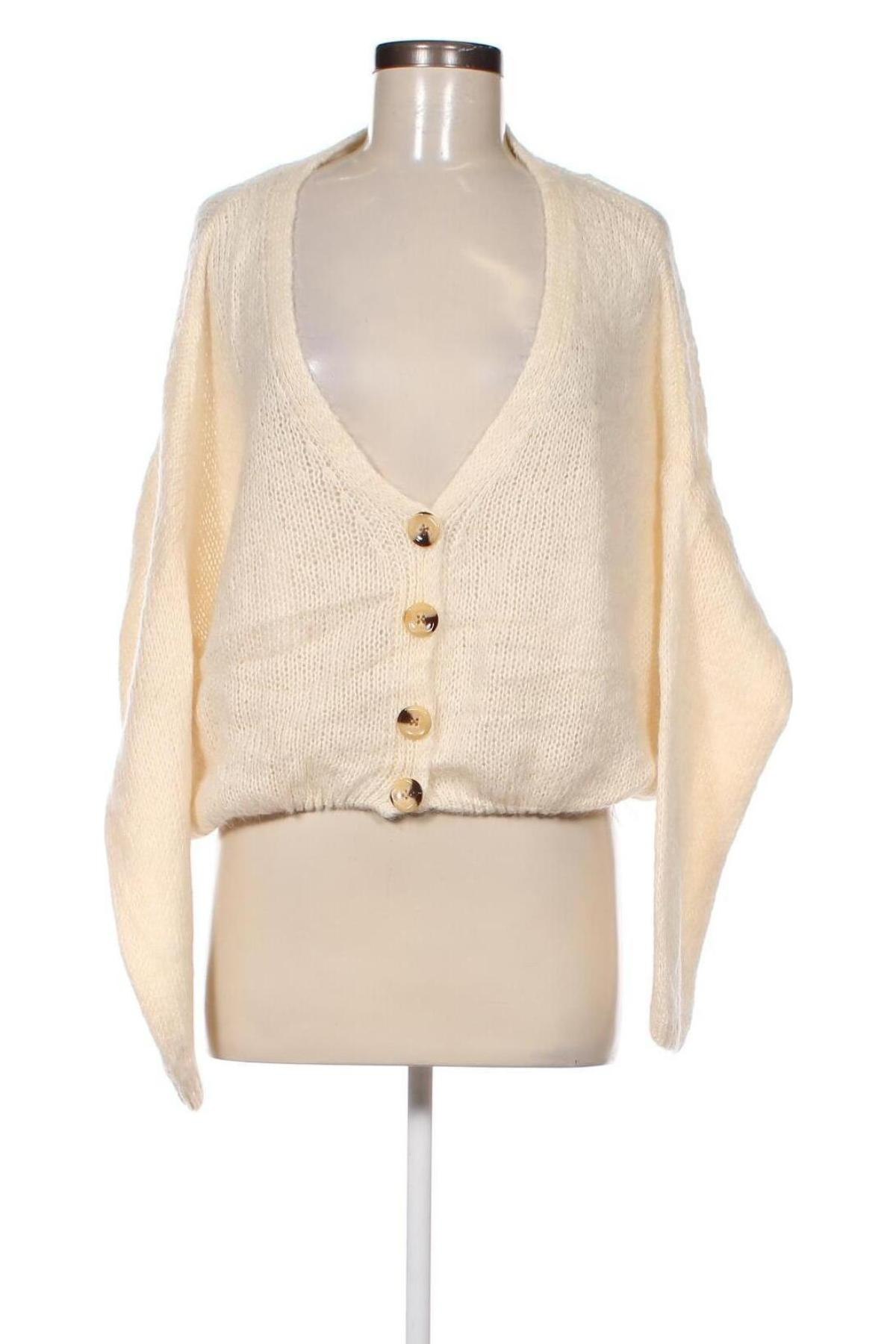 Damen Strickjacke, Größe M, Farbe Beige, Preis 6,49 €