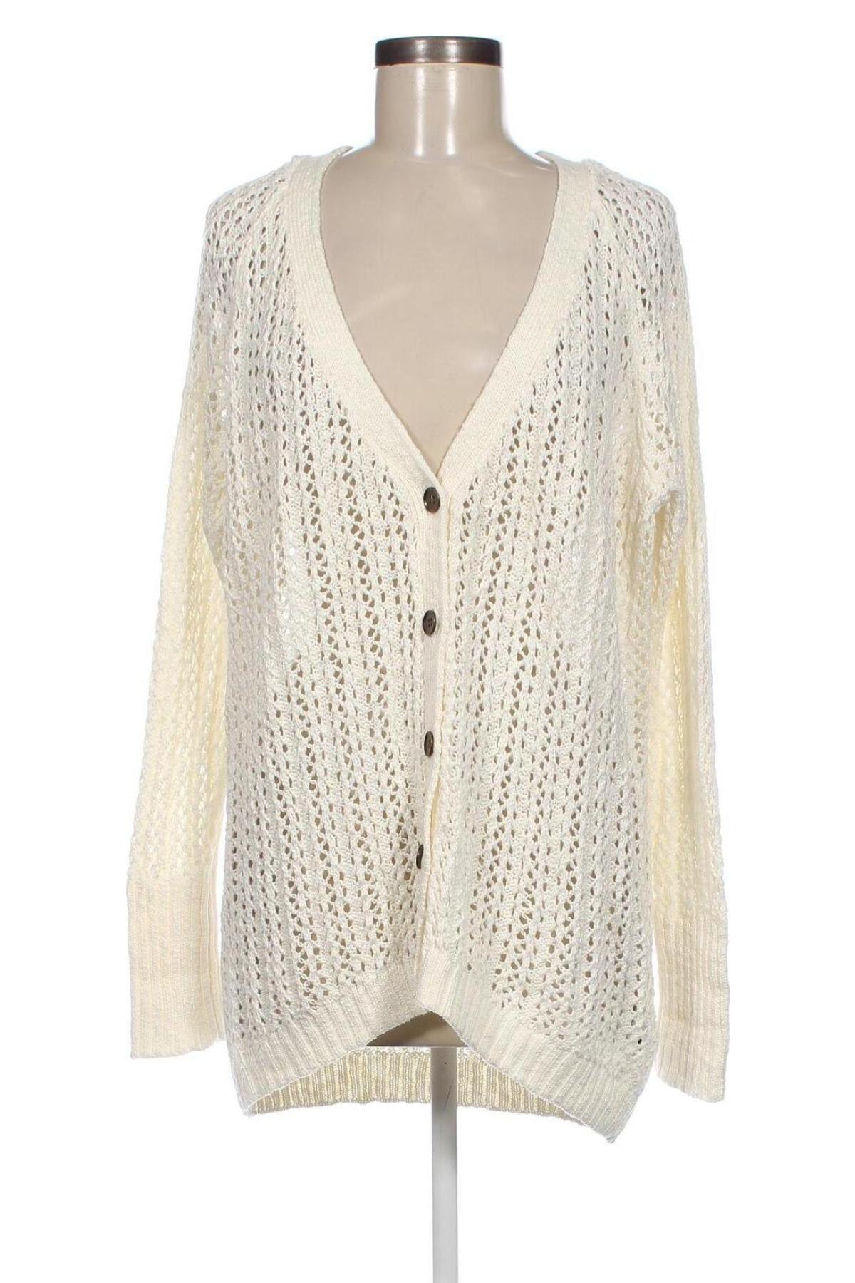 Cardigan de damă H&M L.O.G.G., Mărime M, Culoare Alb, Preț 24,99 Lei