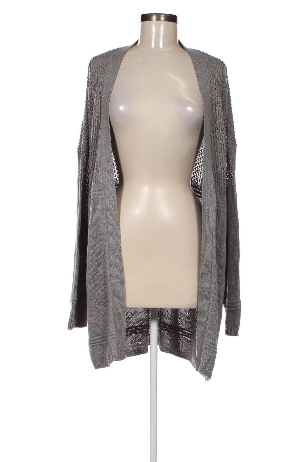 Damen Strickjacke Laura Torelli, Größe L, Farbe Grau, Preis 5,99 €