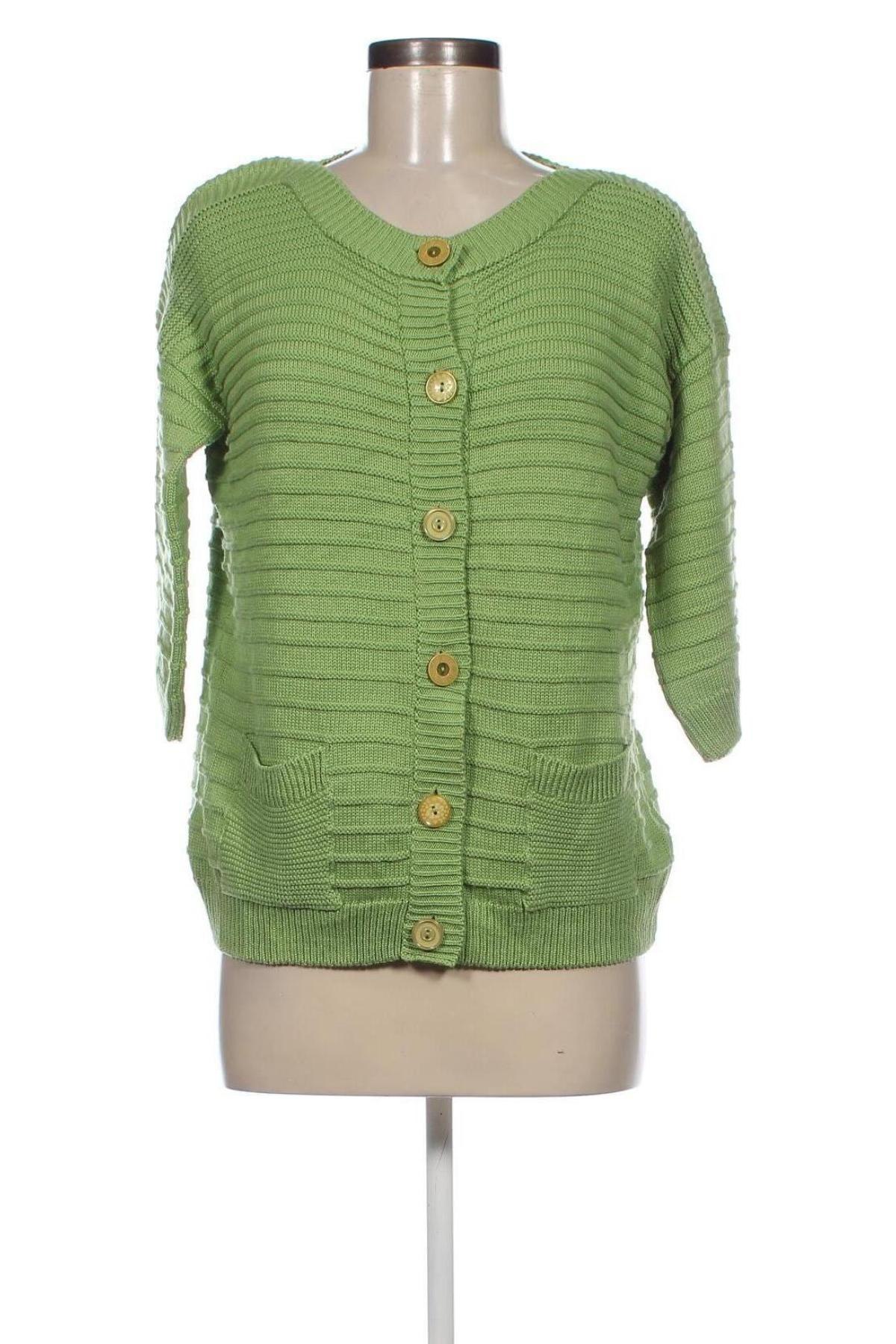 Damen Strickjacke Per Una By Marks & Spencer, Größe M, Farbe Grün, Preis 9,99 €