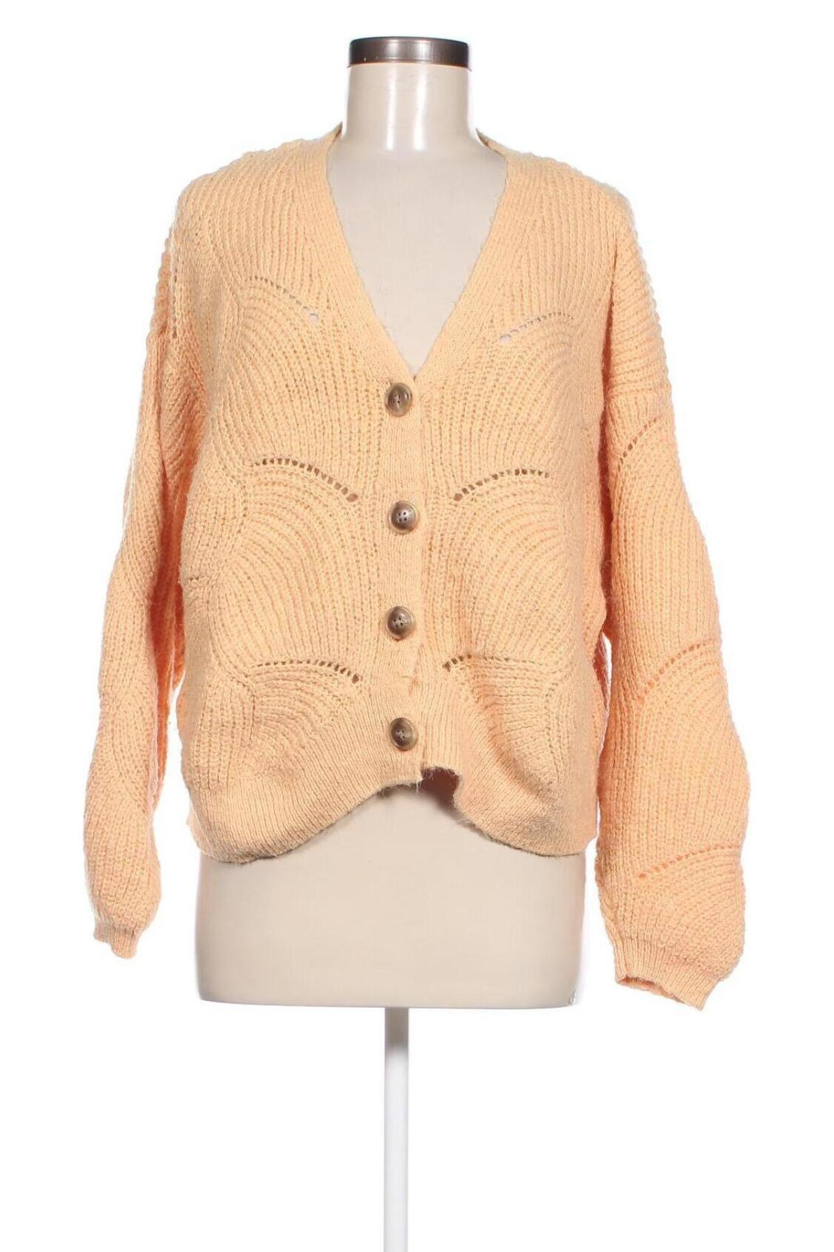 Cardigan de damă Pieces, Mărime XL, Culoare Galben, Preț 88,82 Lei