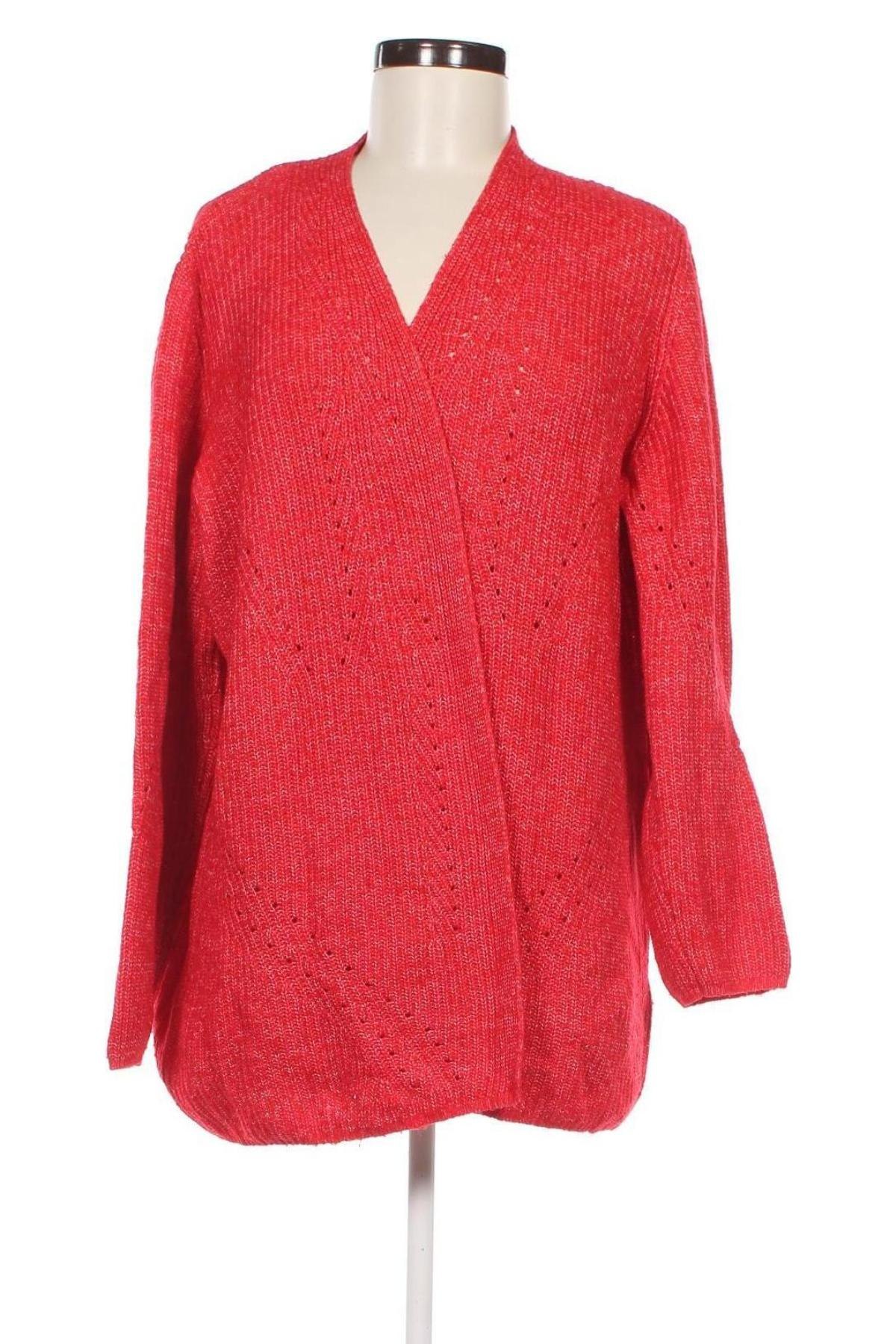 Damen Strickjacke S.Oliver, Größe XL, Farbe Rot, Preis 9,99 €