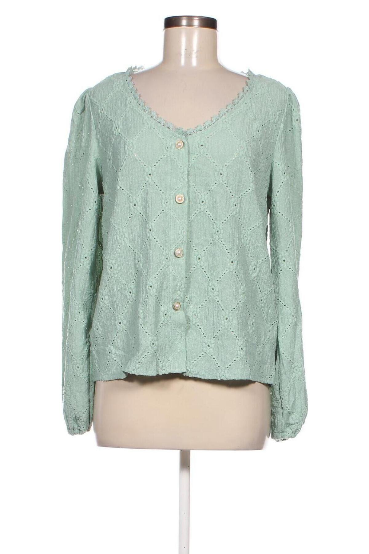 Cardigan de damă SHEIN, Mărime M, Culoare Verde, Preț 16,99 Lei