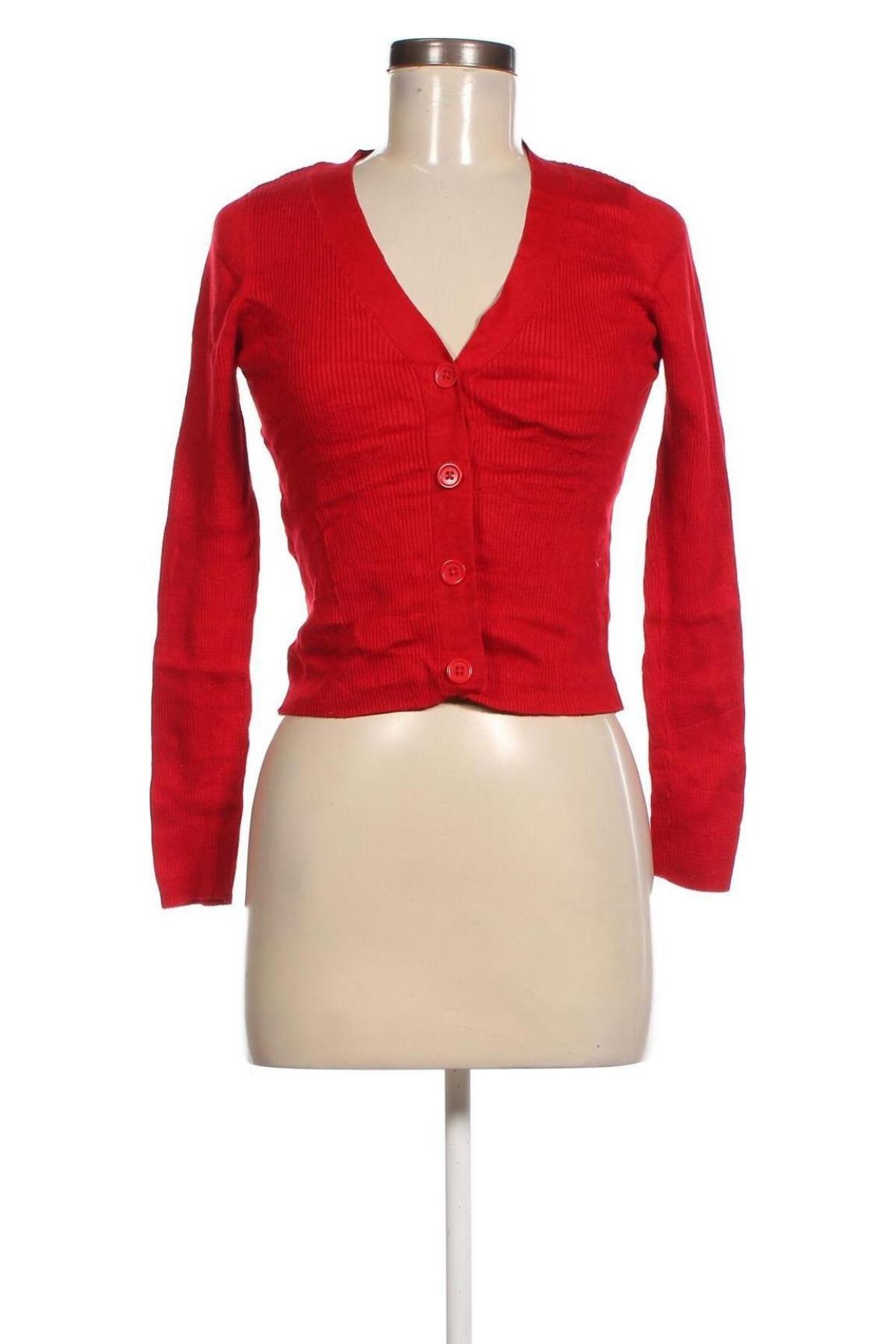 Damen Strickjacke Stradivarius, Größe S, Farbe Rot, Preis € 7,49