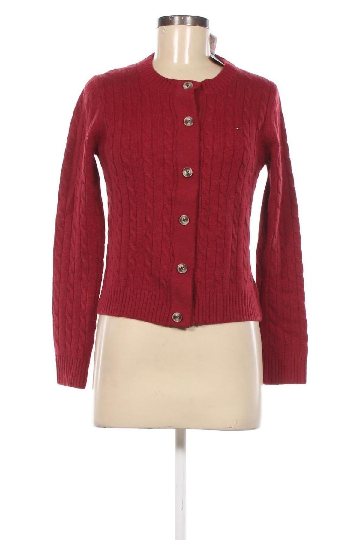 Cardigan de damă Tommy Hilfiger, Mărime S, Culoare Roșu, Preț 603,99 Lei