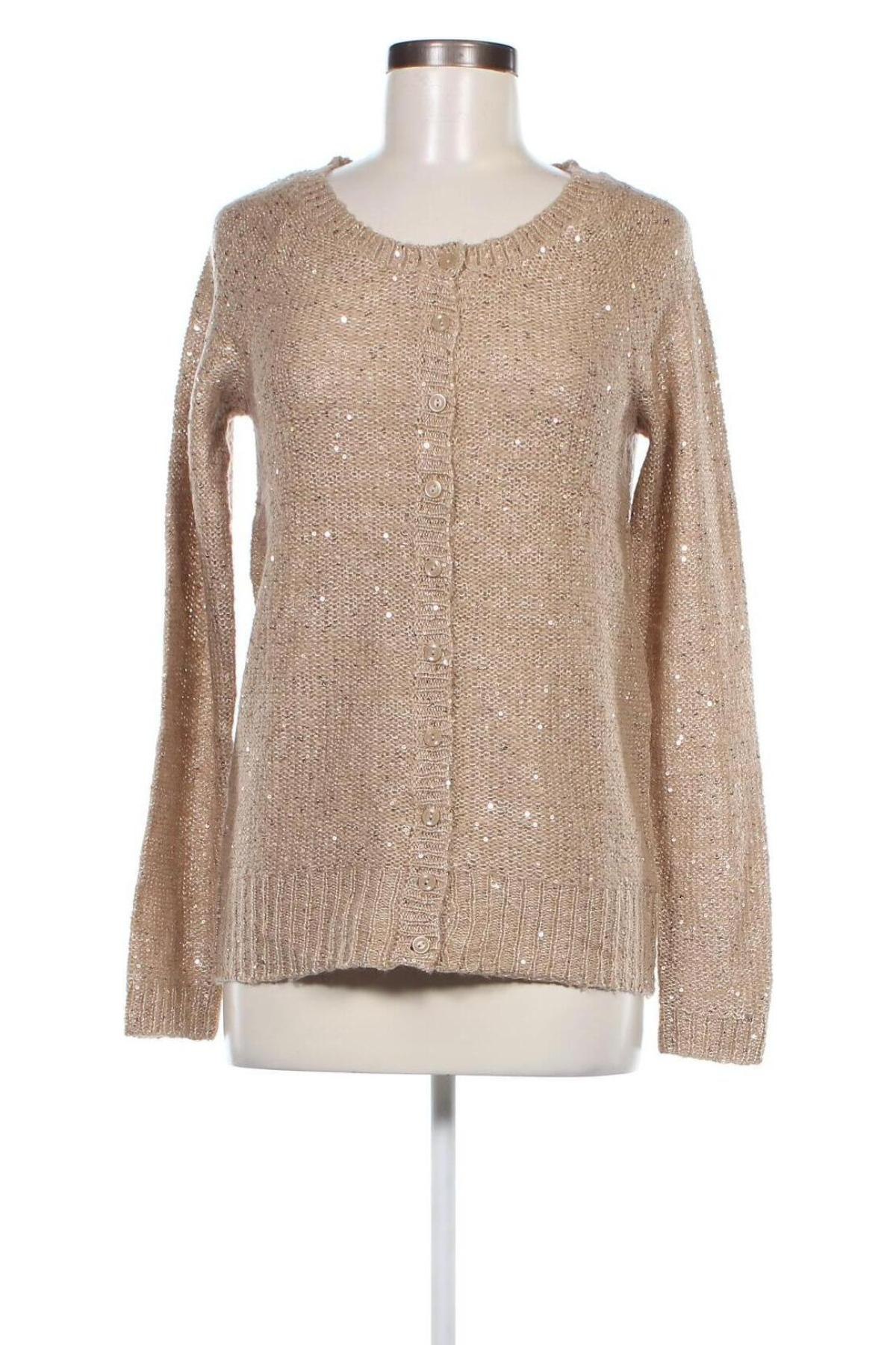 Damen Strickjacke True Spirit, Größe M, Farbe Golden, Preis 3,99 €