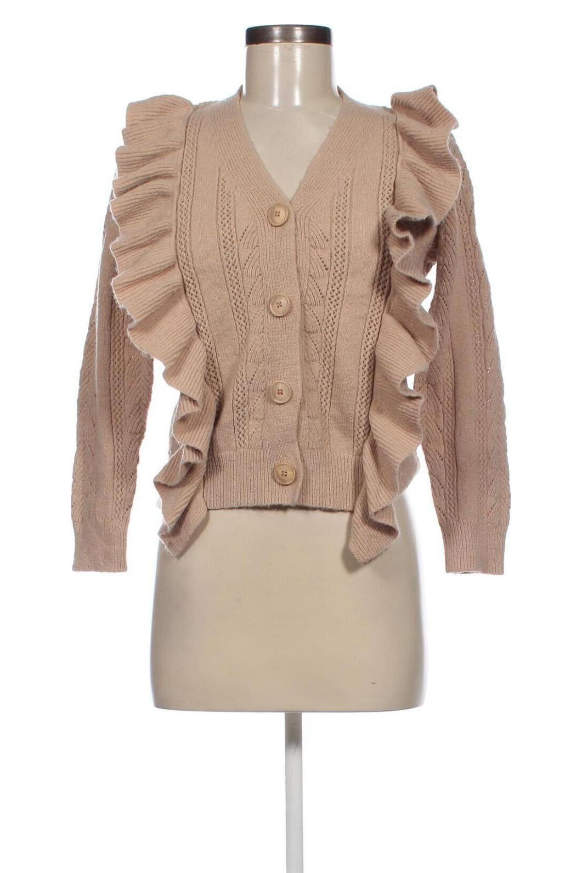 Damen Strickjacke Vintage Dressing, Größe M, Farbe Beige, Preis € 7,49