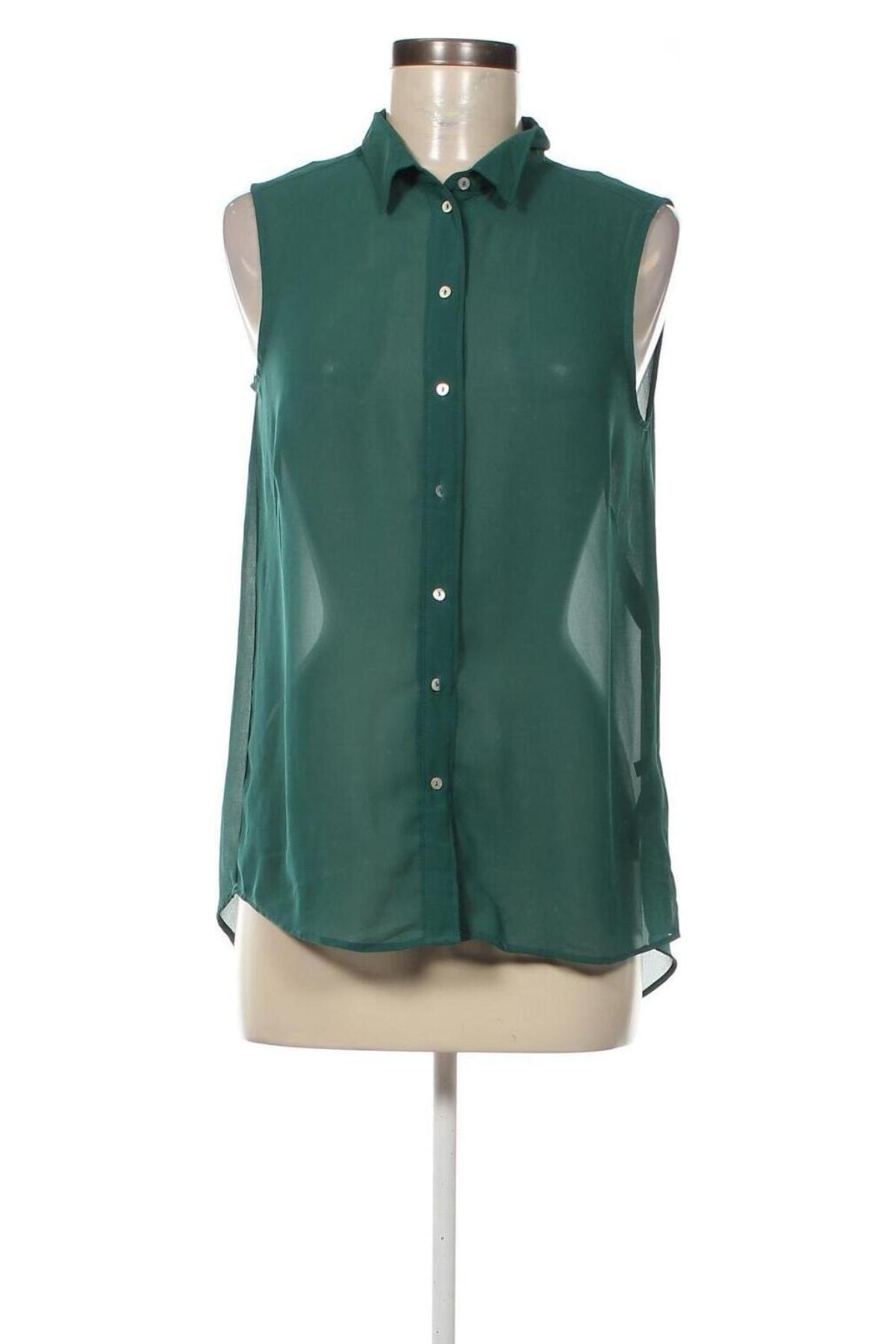 Cămașă de femei H&M, Mărime S, Culoare Verde, Preț 24,94 Lei