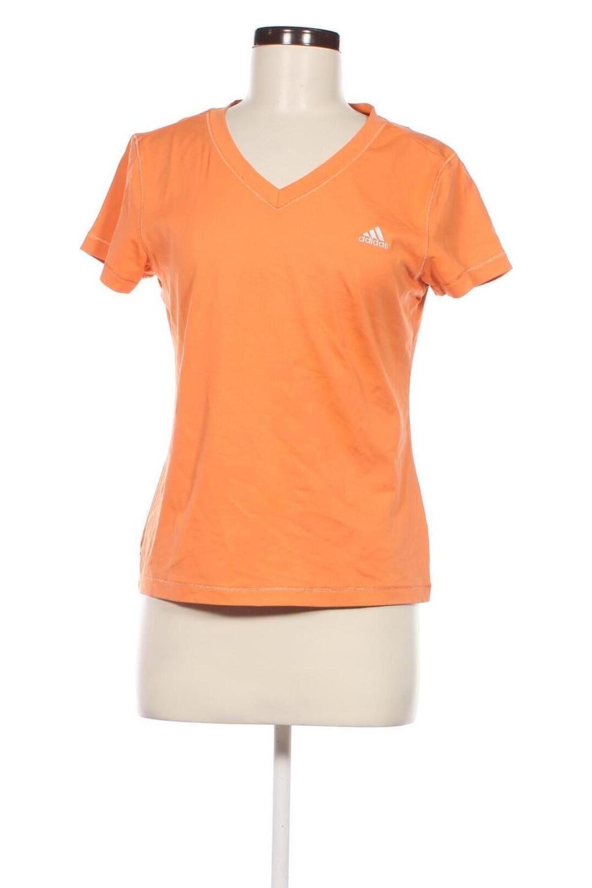 Damen T-Shirt Adidas, Größe XL, Farbe Orange, Preis 11,49 €