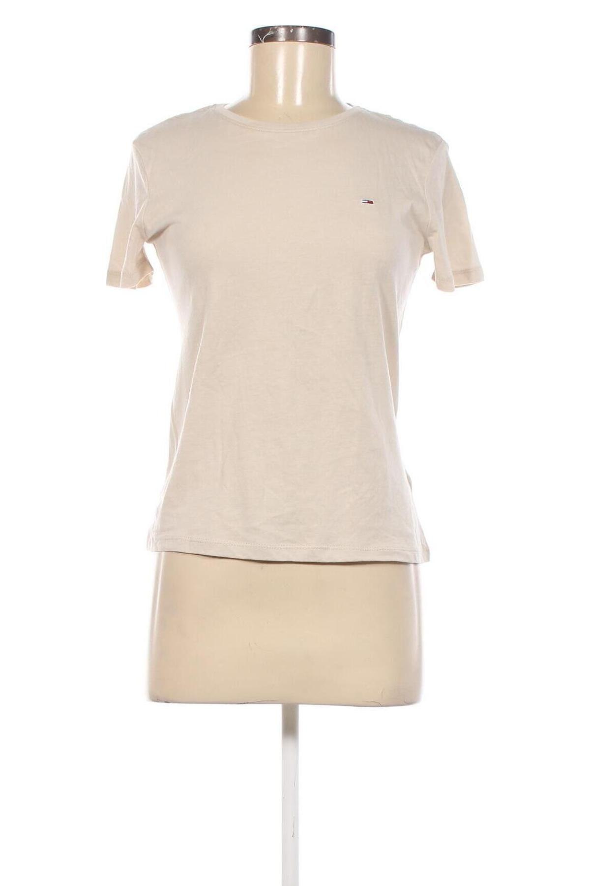 Damen T-Shirt Tommy Jeans, Größe XXS, Farbe Beige, Preis 24,99 €