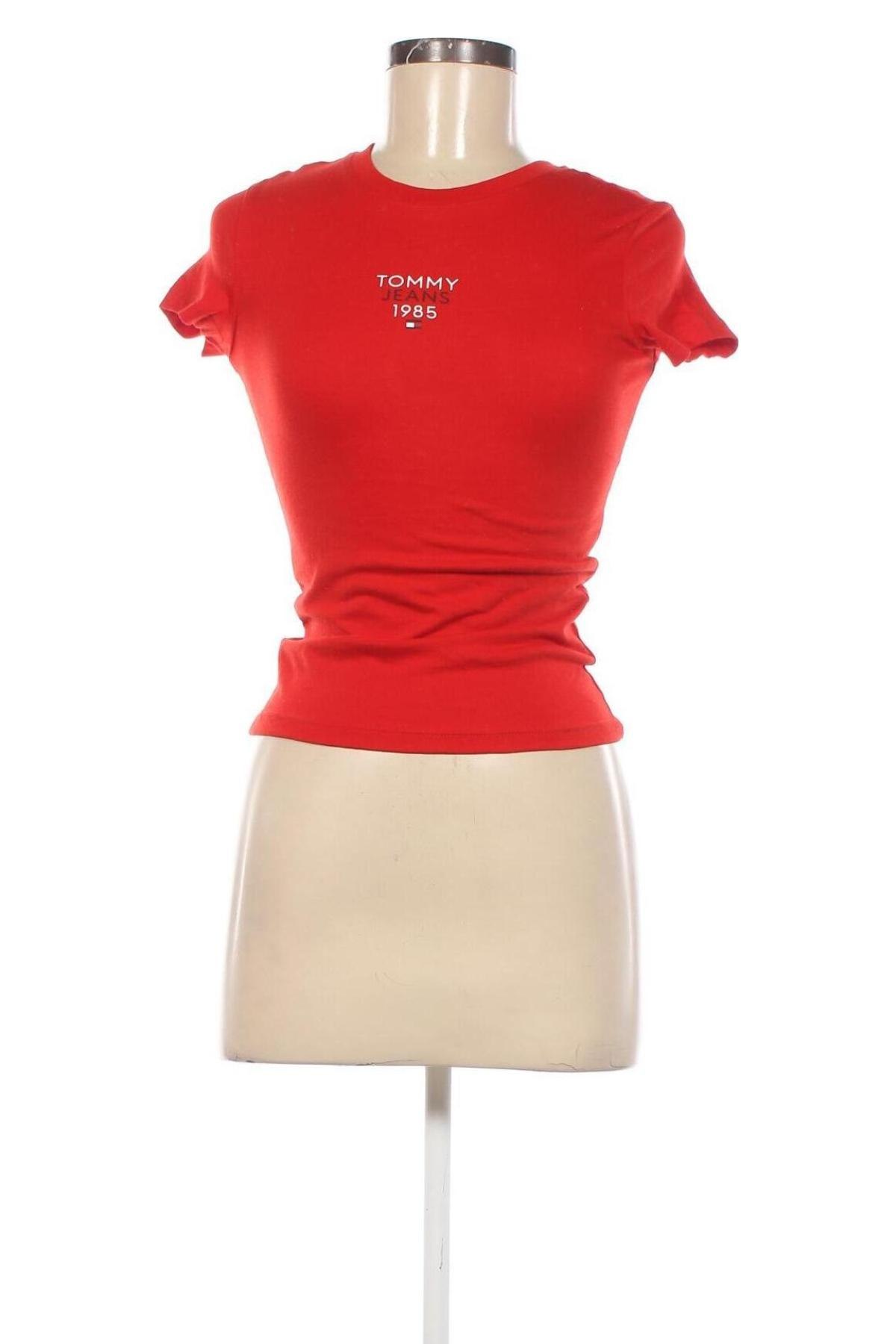 Damen T-Shirt Tommy Jeans, Größe XS, Farbe Rot, Preis € 27,99