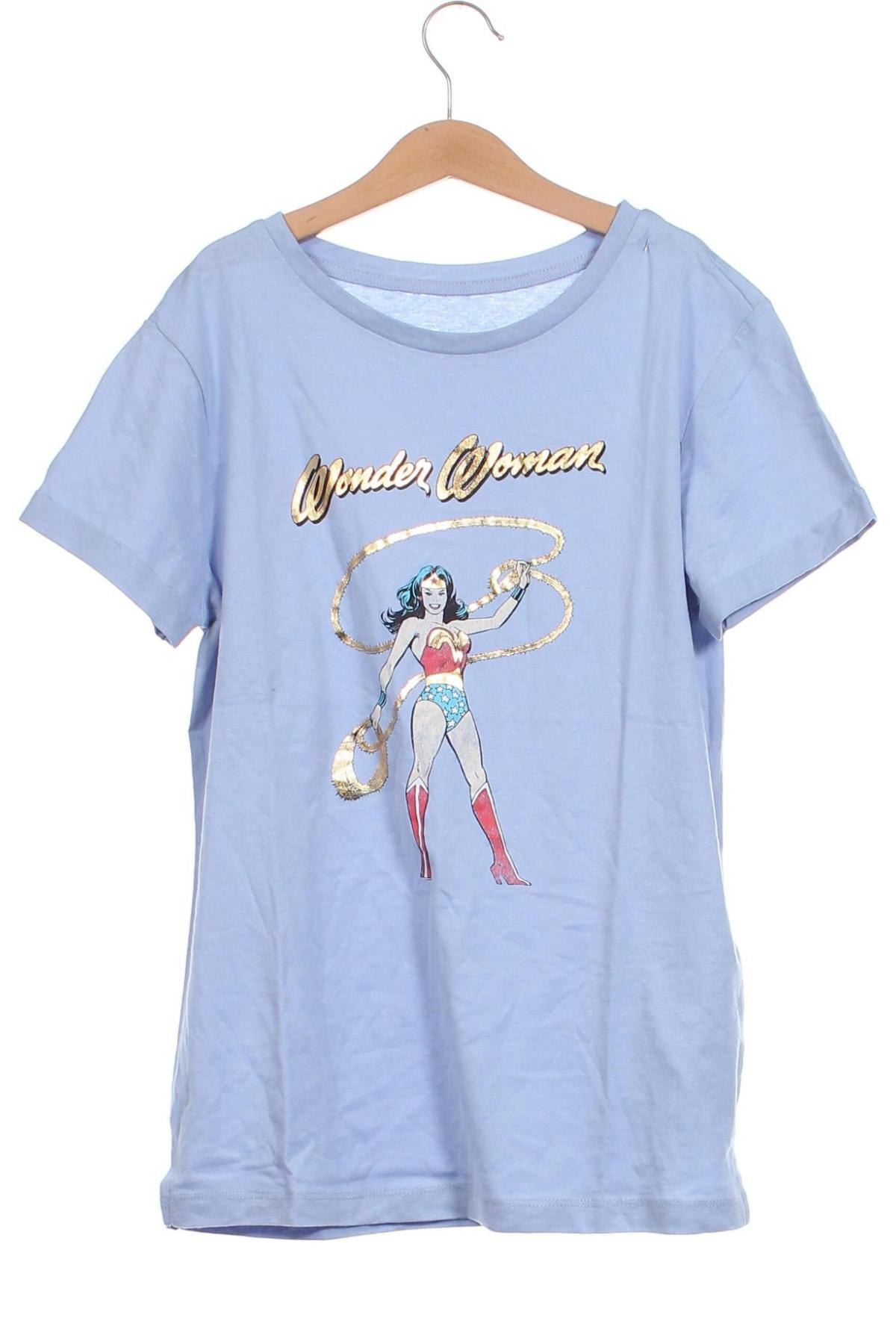 Γυναικείο t-shirt Wonder Woman, Μέγεθος XS, Χρώμα Μπλέ, Τιμή 6,17 €