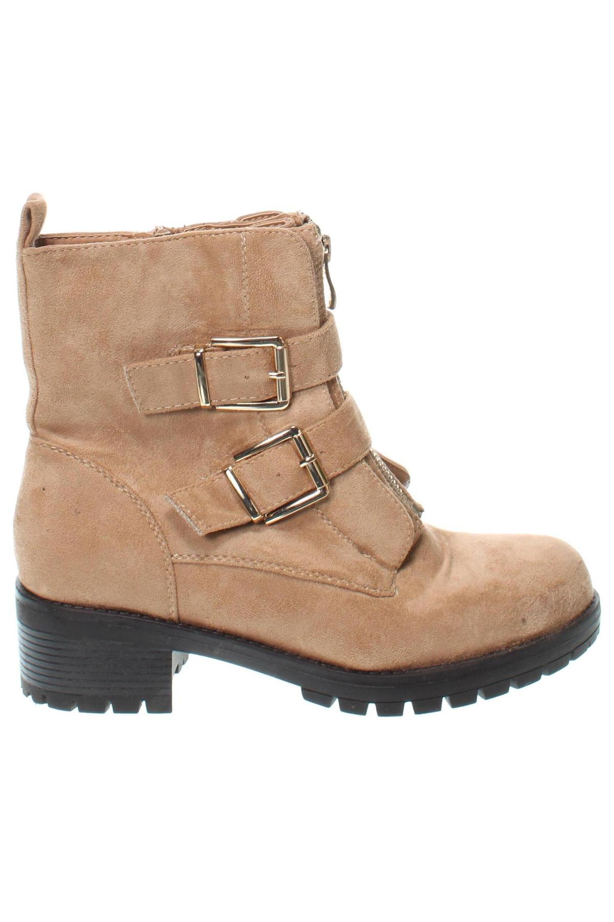 Damen Stiefeletten, Größe 38, Farbe Beige, Preis € 17,49